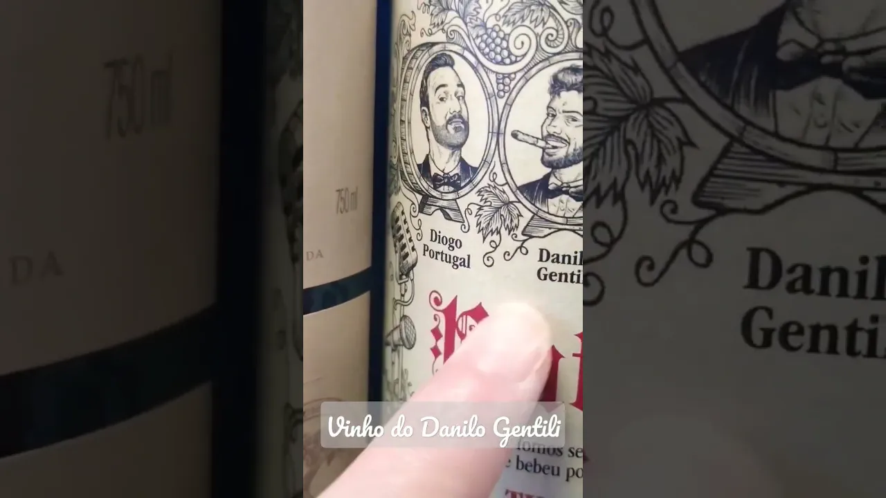 Vinho do Danilo Gentili  @TheNoite @DiogoPortugaloficial @canaloscarfilho#shorts #vinho#short