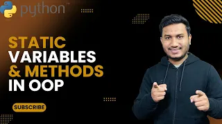 Static Variables Methods in OOP The Complete Python Course Basic to Advance Python Tutorial