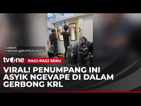 Tidak Patut Dicontoh! Penumpang KRL dengan Santai Isap Vape Terekam Kamera Warga