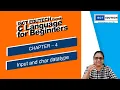 Chapter 4 Understand Input C Programming for Beginners