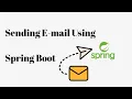 Sending email using spring boot rest API