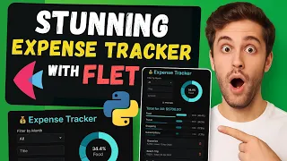Flet Python Project Build a STUNNING Expense Tracker App Step-by-Step Tutorial