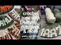 how to crochet hats with letters numbers more graphic hat tutorial
