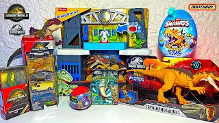 CRAZY Jurassic World Dinosaur Toys Unboxing! Becklespinax, T-Rex, Dilophosaurus, Velociraptor