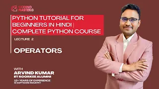 Python Operators Explained Arithmetic Logical Comparison More L2 By Arvind Sir