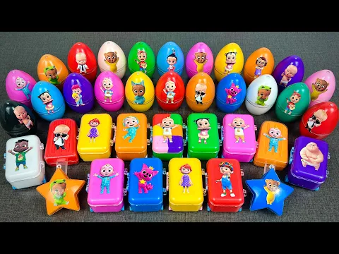 Download MP3 Finding Pinkfong, Cocomelon  with Rainbow CLAY ! Satisfying ASMR Videos