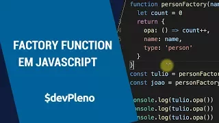 Factory Function em Javascript