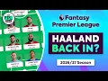 FPL GW1 DRAFT Too Risky to Go Without Haaland Fantasy Premier League Tips