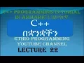 Lecture 22 C Programming Tutorial do while loop in Amharic