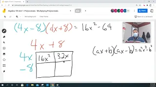 Algebra 1B Multiplying Polynomials Example 6