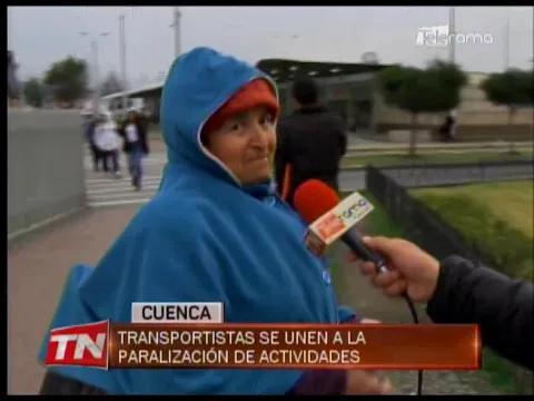 Transportistas se unen a la paralización de actividades - Cuenca