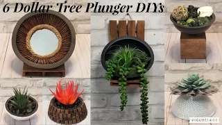 6 DIY DOLLAR TREE PLUNGER CRAFTS 2021