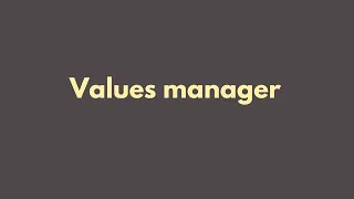 Wave function collapse Tutorial 12 Coding - Values Manager