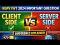 Client Side Scripting vs Server Side Scripting Complete Explanation with Examples