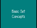 2 1 - Basic Set Concepts