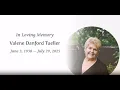 Valene Tueller Funeral Service