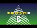 C Program to Print Star Pattern Pyramid Pattern Explained