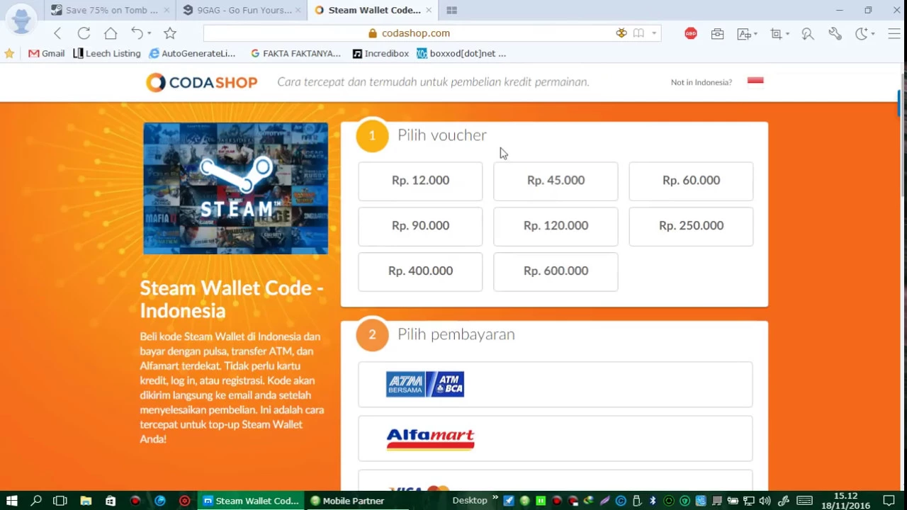 Cara Beli Steam Wallet Pakai Pulsa Telkomsel. 