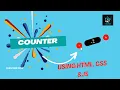 Counter Using HTML CSS And JAVASCRIPT