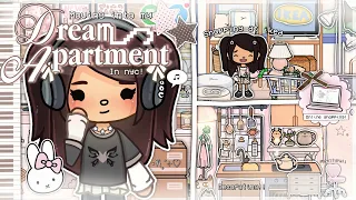 Moving into my DREAM APARTMENT in new York City! 🤎🩰🎹‧₊ (WITH VOICE) ||Toca Boca Roleplay
