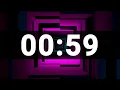 59 Second Timer with Cool Upbeat Music for Kids Chill Instrumental Countdown