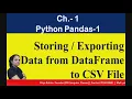 Export data from DataFrame to CSV file