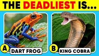 How Good Is Your Knowledge of ANIMALS? 🐸🐍⚠️😱 General Knowledge Trivia Quiz