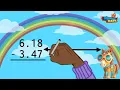 Add Subtract Decimals to the Hundredths Using Models 5th Grade Math
