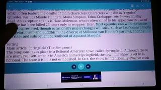 The Simpsons on Wikipedia