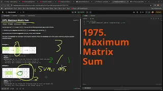 Leetcode Daily Challenge 1975 Maximum Matrix Sum