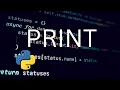 How to Print something to the screen in Python