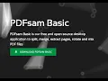 How to merge and split pdf files using PDFSam Basic software