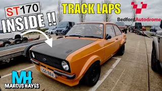 248 BHP ST170 Mk2 Escort on track Bedford Autodrome March 2023 uncut