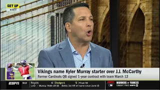 GET UP | Adam Schefter updates the latest news on Vikings name Kyler Murray starter over JJ McCarthy