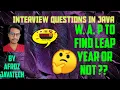 Program To Check leap year in java by JavaTech logics