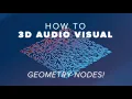 How to make a custom 3D Visualizer BEGINNER BLENDER TUTORIAL IN GEOMETRY NODES