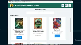 Homepage User - Library System Python Tkinter SQLITE