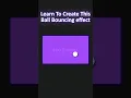 Create a ball bouncing effect with HTML and CSS