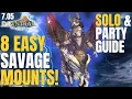 Easy Savage Mount Farms Unsynced Guide Heavensward Stormblood Shadowbringers FFXIV