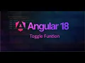 Angular sidebar toggle