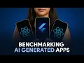 Benchmarking AI Generated Apps Flutter vs React Native vs React