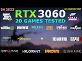 RTX 3060 4K Gaming Test - 20 Games Tested