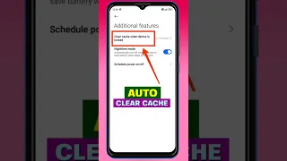 Turn On Automatic Cache Clear Clear Cache Android