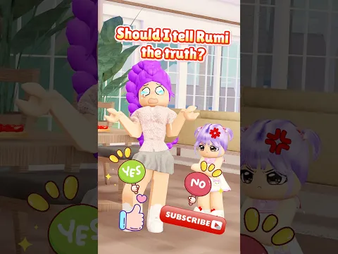 Should Rumi know the truth? I'm worried she'll get hurt... 😭 | Michael Roblox #shorts #roblox