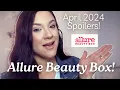 APRIL 2024 ALLURE BEAUTY BOX SPOILERS CHARLOTTE TILBURY KERASTASE BYJANE ROSIE MORE