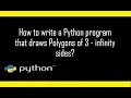 How to draw polygons of 3 to 6 sides using Python Turtle Python Turtles