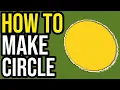 How To Make A PERFECT CIRCLE In Minecraft PE
