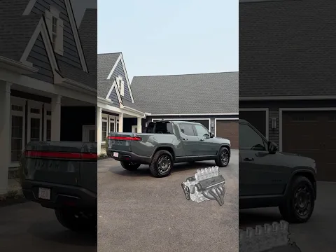 The 2026 #RivianR1T is a crazy quick and powerful quad motor electric pickup truck!