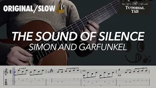Download The Sound of Silence - Simon and Garfunkel (Fingerstyle Tutorial with TAB) MP3