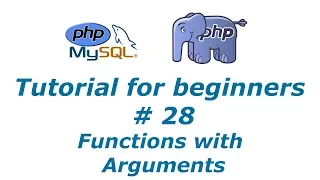 PHP Tutorial 28 - Functions with Arguments BTT